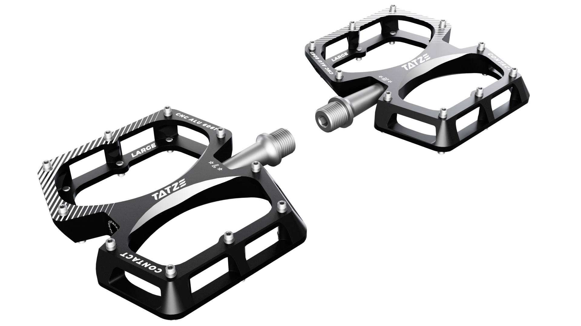 gusset slim jim cnc flat pedals Flatpedal · Large version · CONTACT CNC Large – TATZE