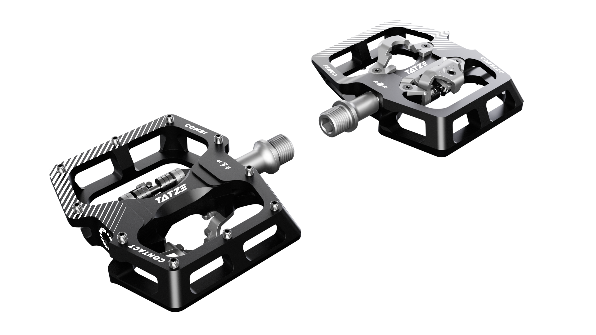 combi pedalen spd Flat pedal + clip pedal = CONTACT COMBI – TATZE