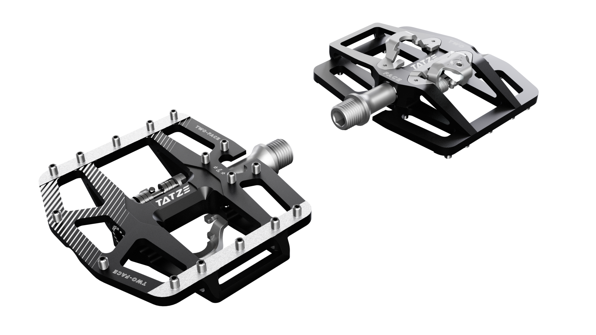TWO-FACE 2 combo pedal for mountain bikes