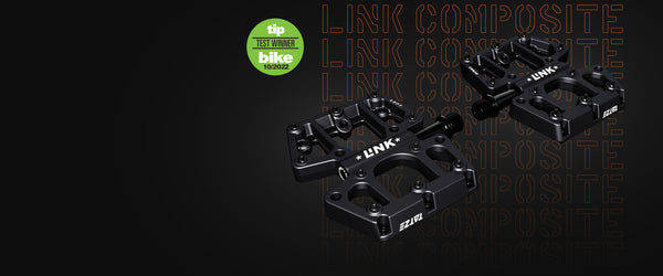Flat Pedal – stabil & bissig – LINK COMPOSITE – TATZE