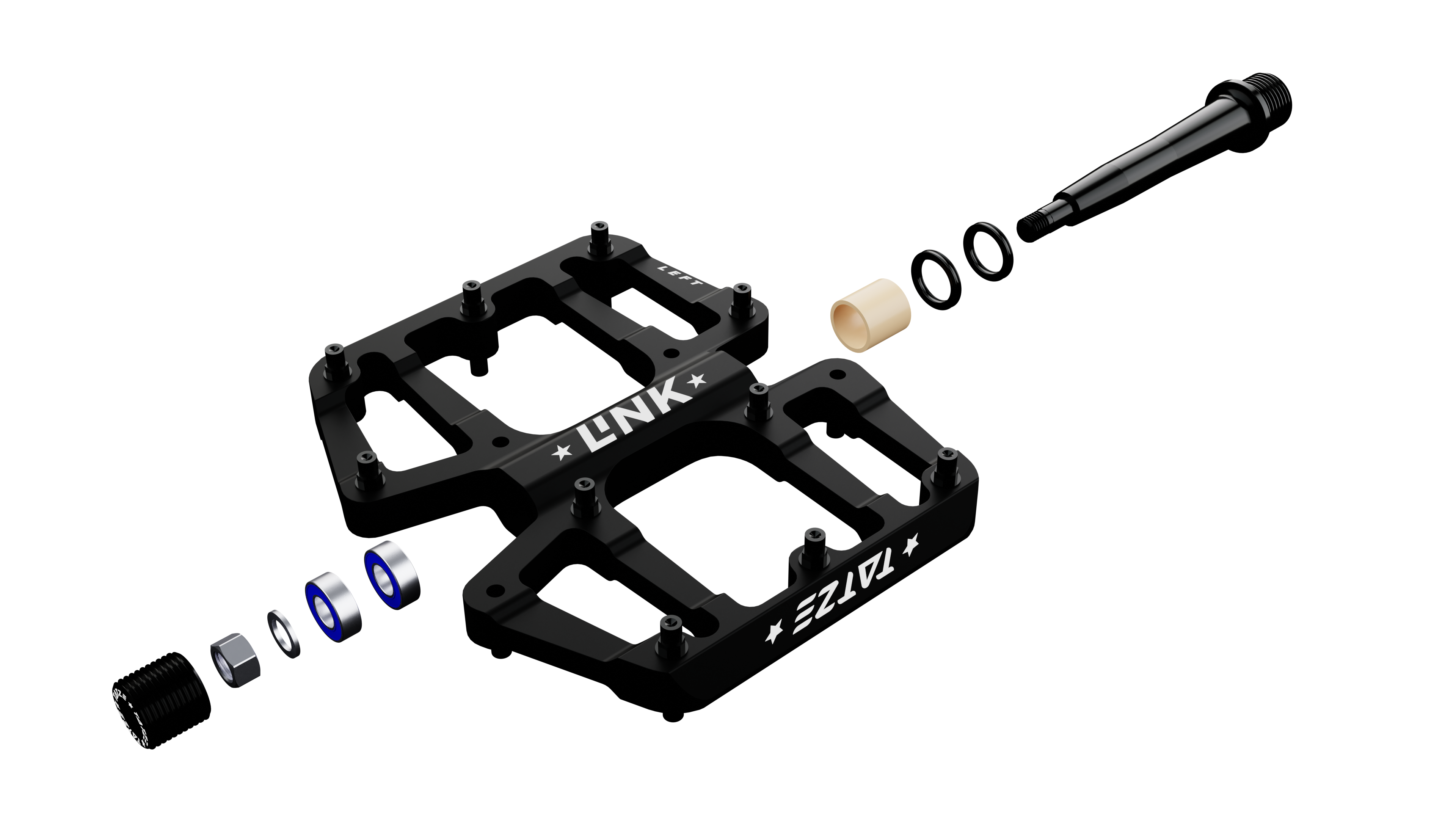 flinke pedale MTB Flat Pedal – ultra thin – LINK – TATZE