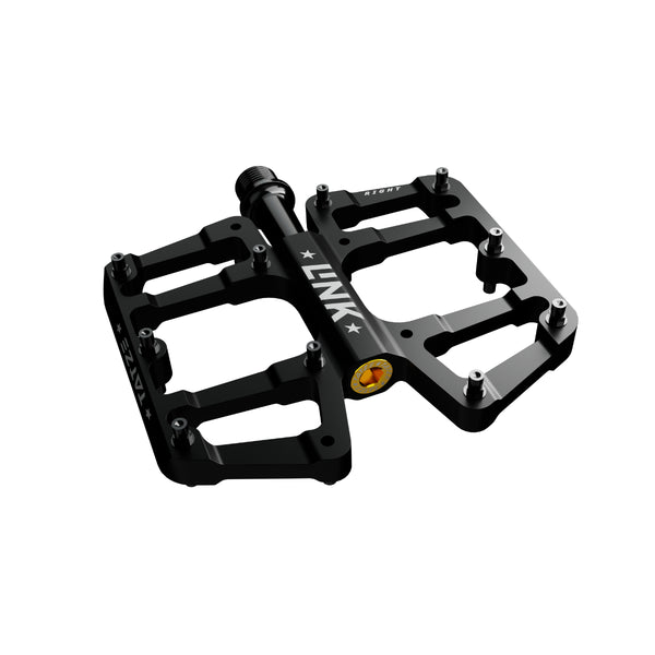 Flaches, leichtes Flat-Pedal mit Titanachse