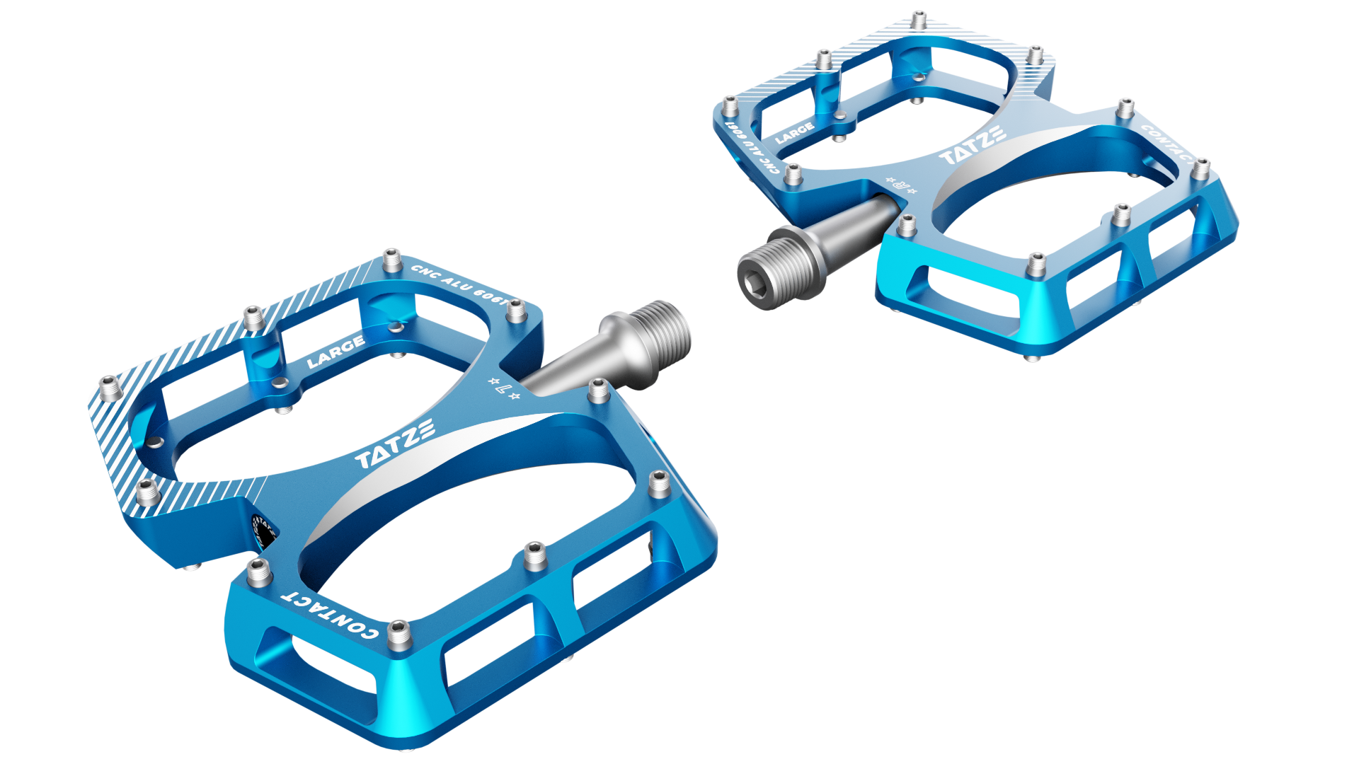 gusset slim jim cnc flat pedals Flatpedal · Large version · CONTACT CNC Large – TATZE
