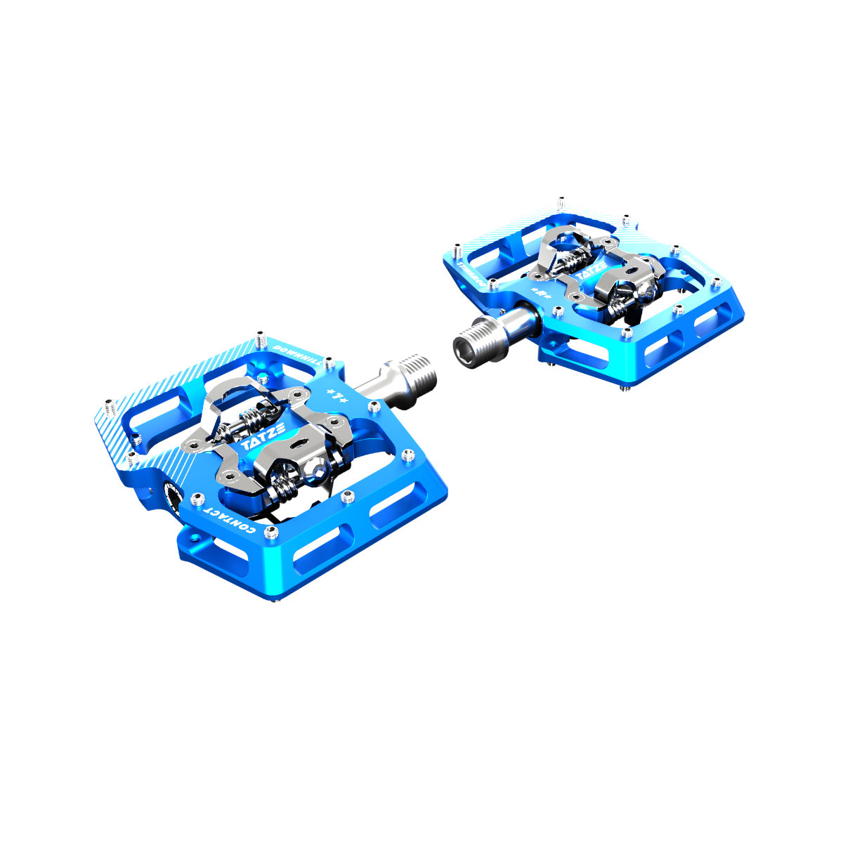 Clipless Pedals Blue Pedals Mtb Downhill Clipless Pedal CONTACT DH