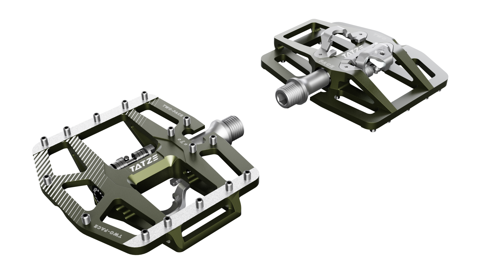 TWO-FACE 2 combo pedal for mountain bikes