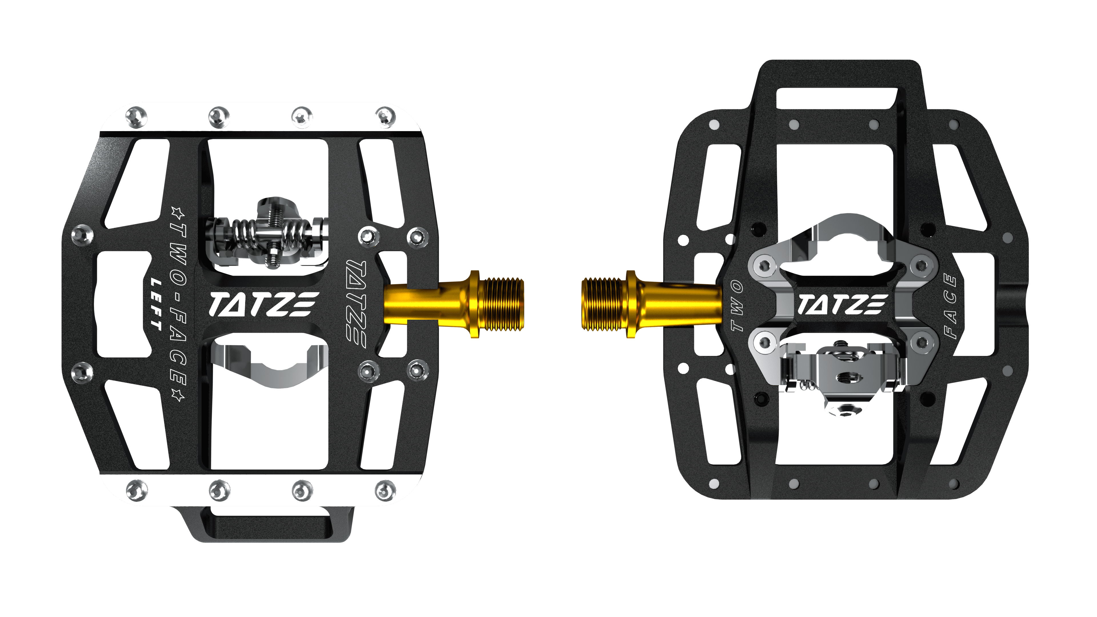 pedale tatze two face Light combination pedal · Titanium · TWO FACE TI – TATZE