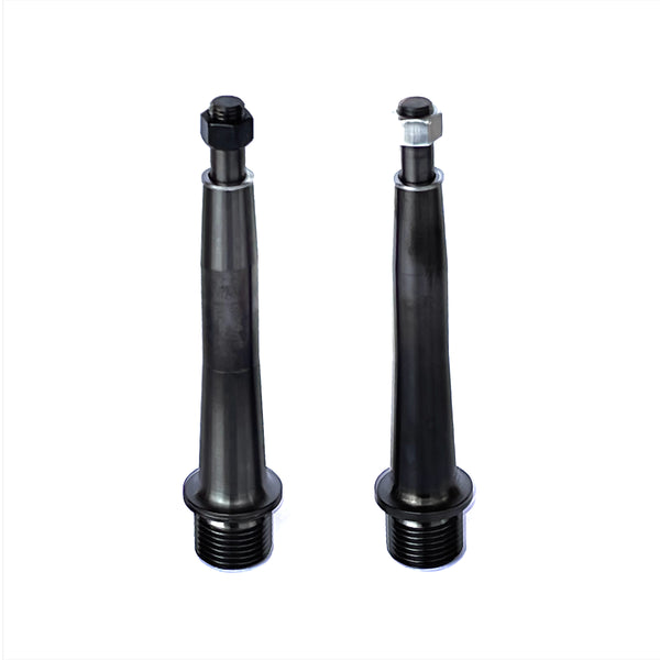 Pedal axles and nuts